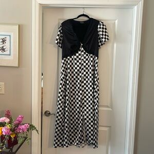 Dressed in LaLa Checkered Midi Dress